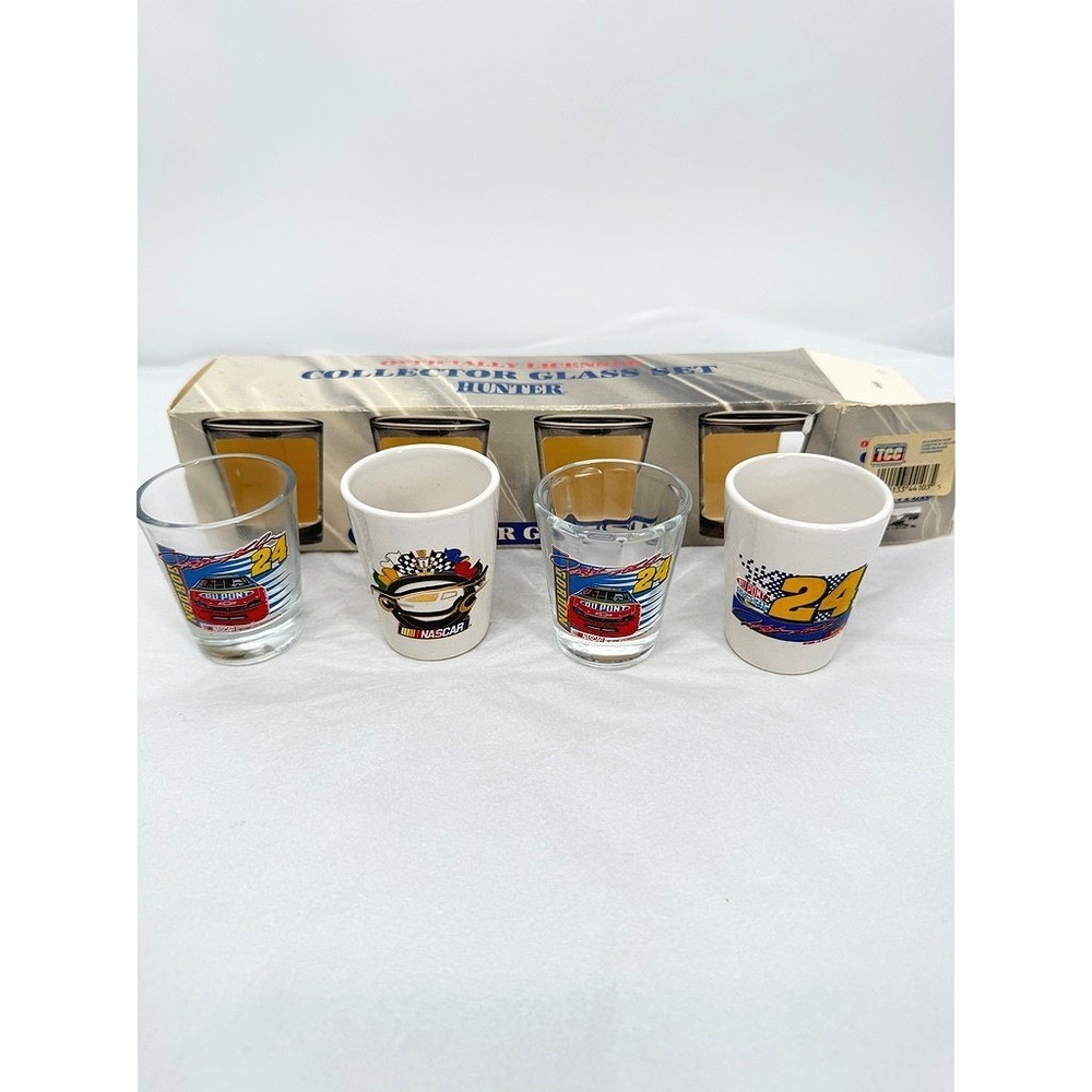 VTG Hunter Nascar Jeff Gordon Collector Shot Glass Set NEW #3144 w/ Box